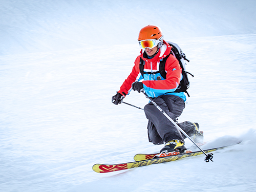 cours de télémark privés à chamonix, moniteur de télémark privé