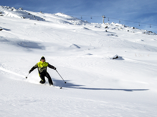 guide moniteur de télémark hors-piste, chamonix